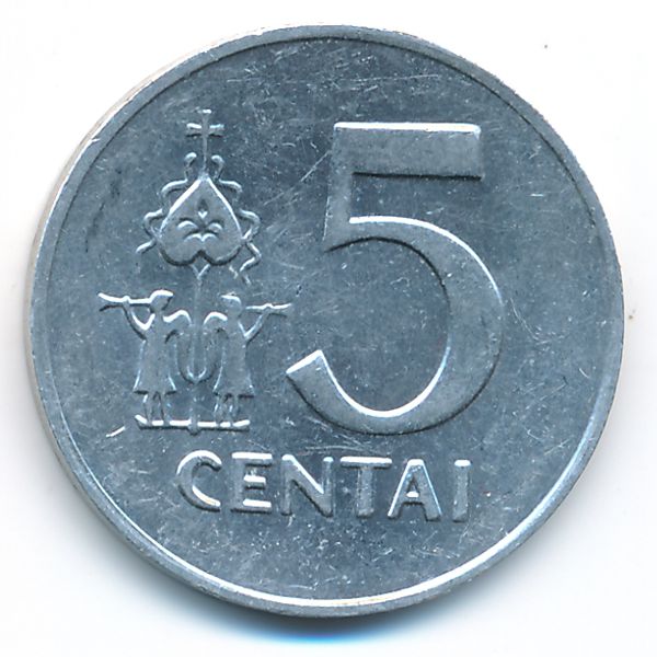 Литва, 5 центов (1991 г.)