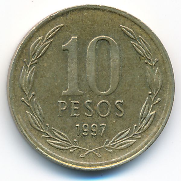 Чили, 10 песо (1997 г.)