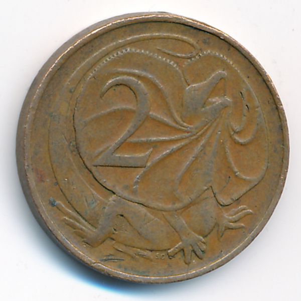 Австралия, 2 цента (1966 г.)