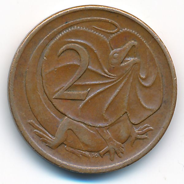 Австралия, 2 цента (1971 г.)