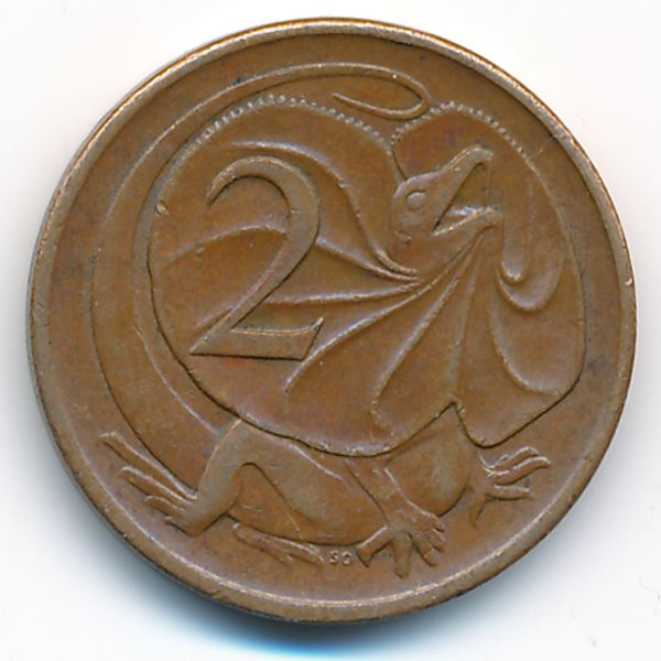 Австралия, 2 цента (1971 г.)