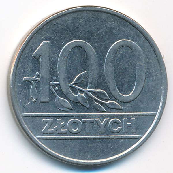 Польша, 100 злотых (1990 г.)
