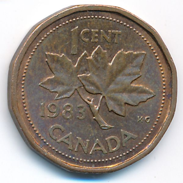 Канада, 1 цент (1983 г.)