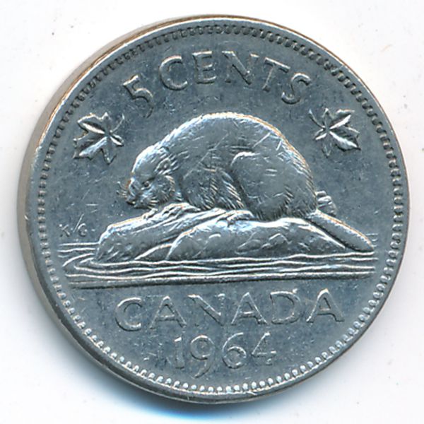 Канада, 5 центов (1964 г.)