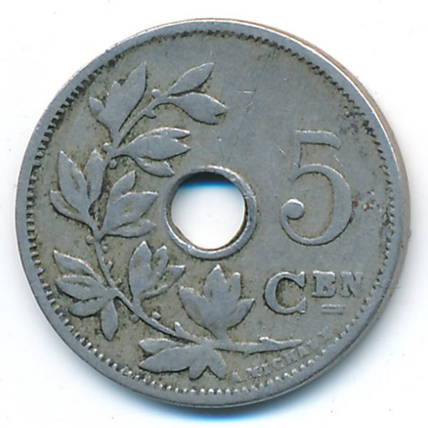 Бельгия, 5 сентим (1910 г.)