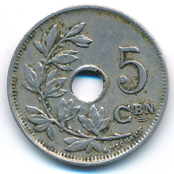 Бельгия, 5 сентим (1922 г.)