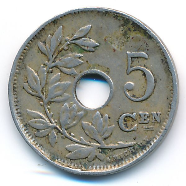 Бельгия, 5 сентим (1922 г.)