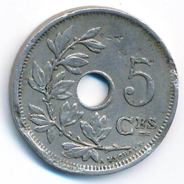 Бельгия, 5 сентим (1925 г.)