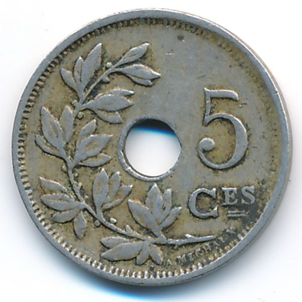 Бельгия, 5 сентим (1925 г.)