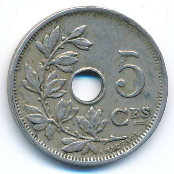 Бельгия, 5 сентим (1928 г.)