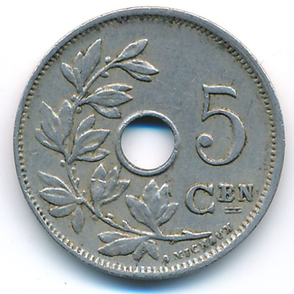 Бельгия, 5 сентим (1928 г.)