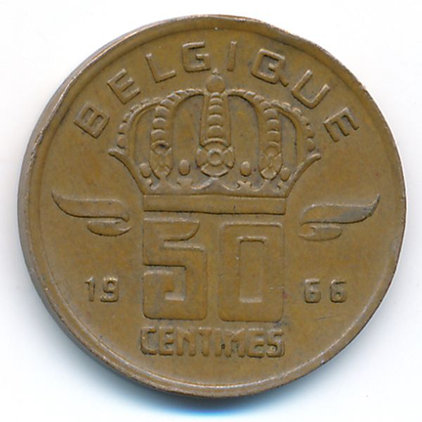 Бельгия, 50 сентим (1966 г.)