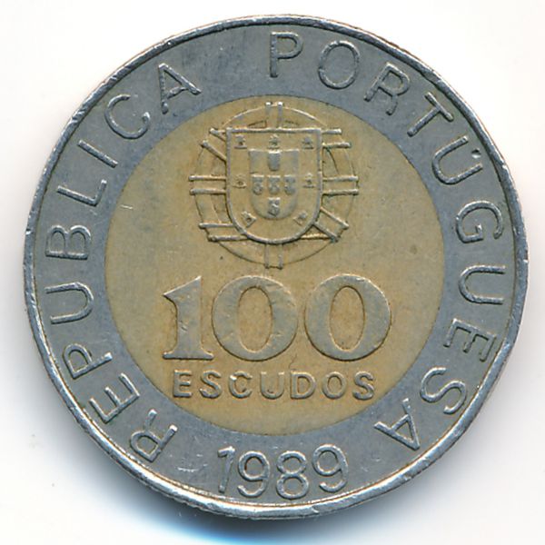 Португалия, 100 эскудо (1989 г.)