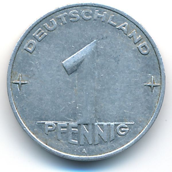 ГДР, 1 пфенниг (1953 г.)