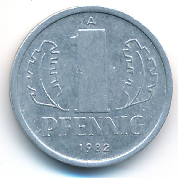 ГДР, 1 пфенниг (1982 г.)