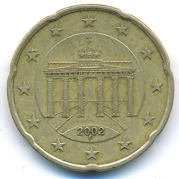 Германия, 20 евроцентов (2002 г.)