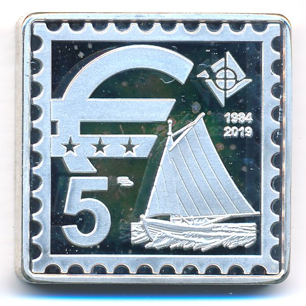 Аландские острова., 5 евро (2019 г.)