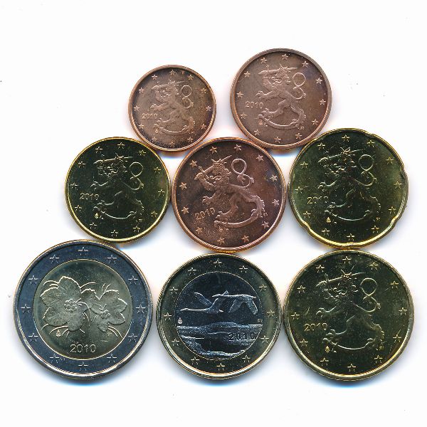 Финляндия, Набор монет (2010 г.)