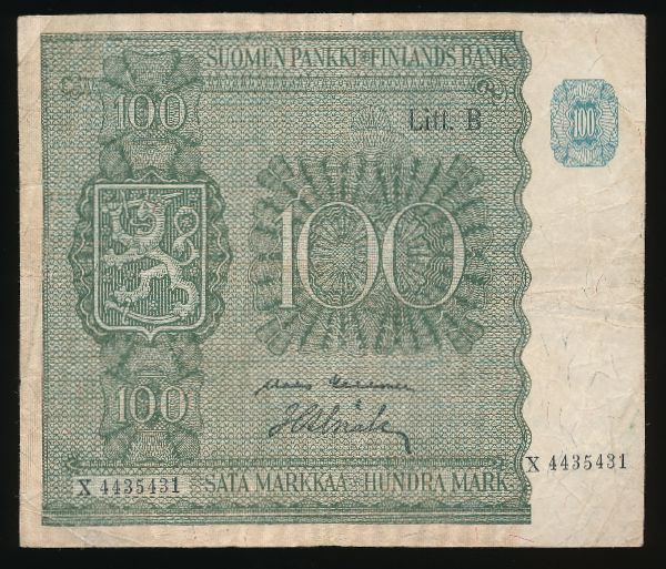 Финляндия, 100 марок (1945 г.)