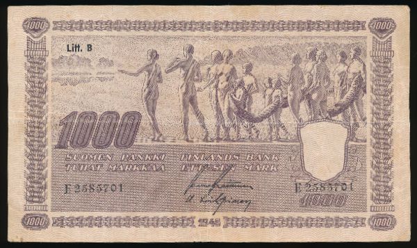 Финляндия, 1000 марок (1945 г.)