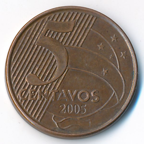 Бразилия, 5 сентаво (2005 г.)