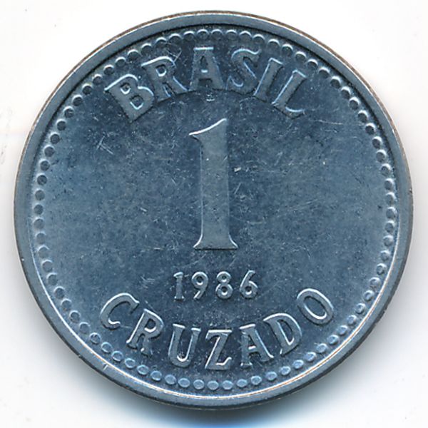 Бразилия, 1 крузадо (1986 г.)
