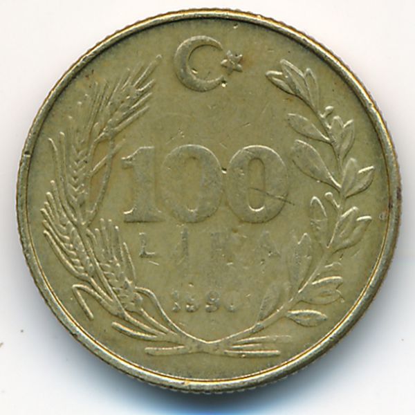 Турция, 100 лир (1990 г.)