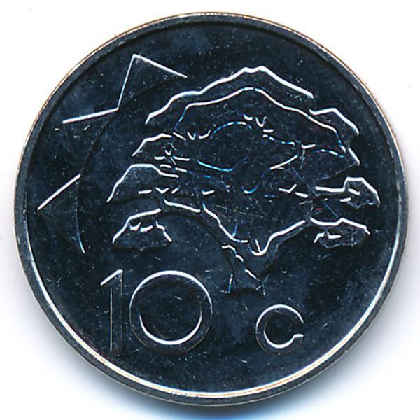 Намибия, 10 центов (2022 г.)
