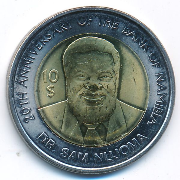 Намибия, 10 долларов (2010 г.)