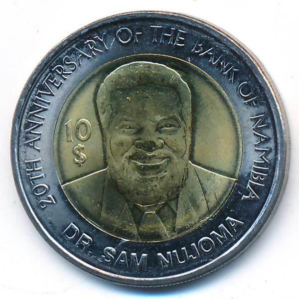 Намибия, 10 долларов (2010 г.)