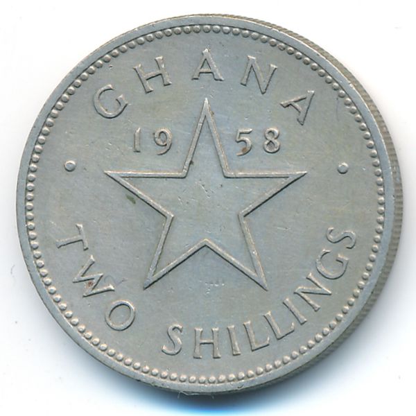 Гана, 2 шиллинга (1958 г.)