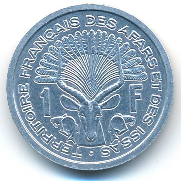 Французская территория афаров и исса, 1 франк (1969 г.)