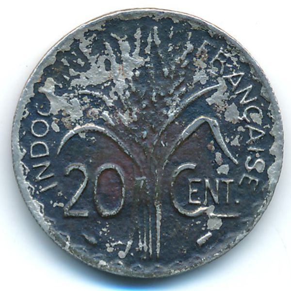 Французский Индокитай, 20 центов (1939 г.)