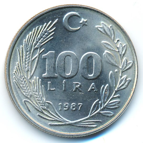 Турция, 100 лир (1987 г.)