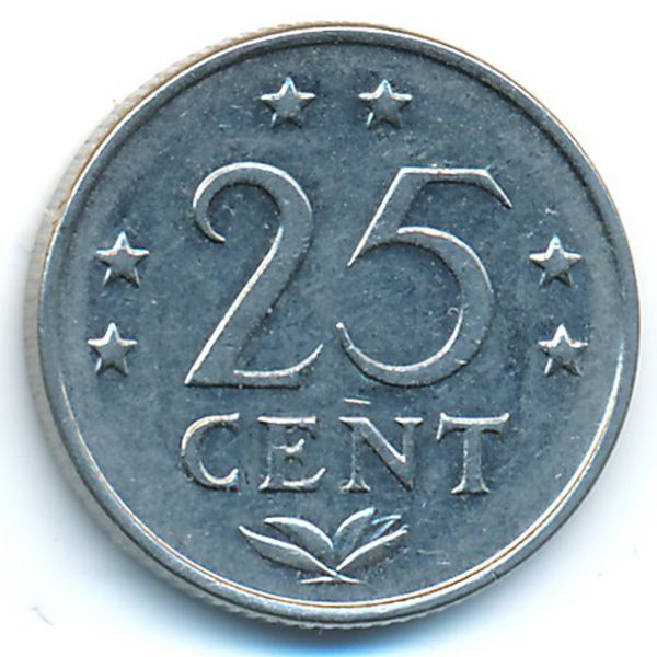 Антильские острова, 25 центов (1971 г.)
