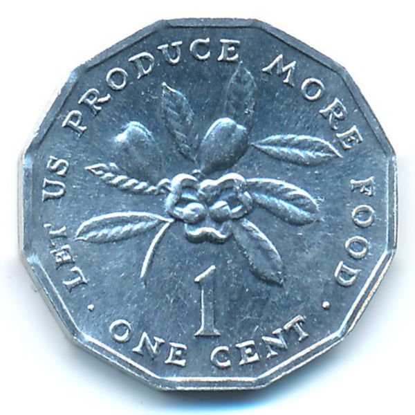 Ямайка, 1 цент (1987 г.)