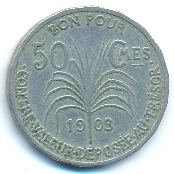 Гваделупа, 50 сентим (1903 г.)