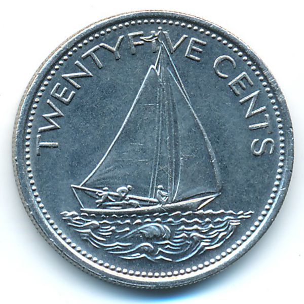 Багамские острова, 25 центов (1977 г.)