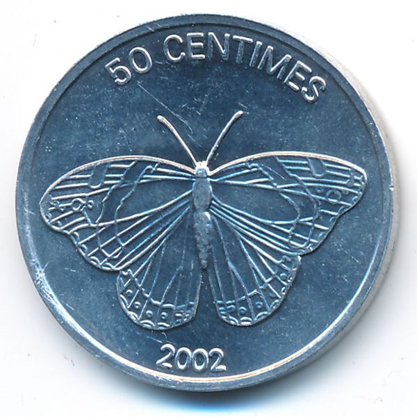 Конго, Демократическая республика, 50 сентим (2002 г.)