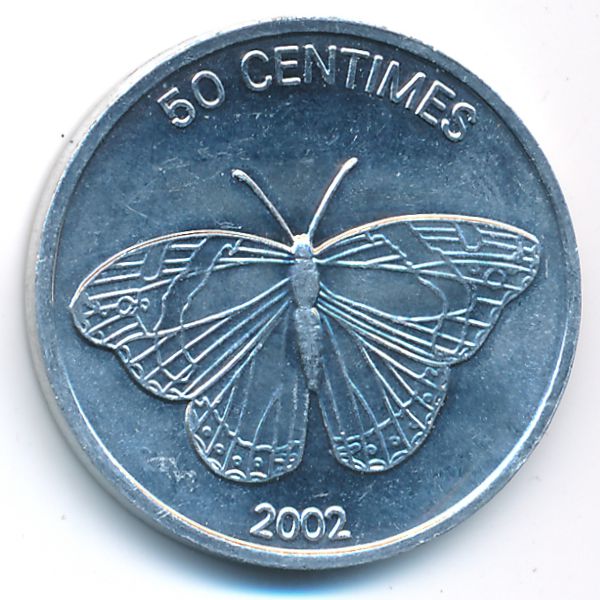 Конго, Демократическая республика, 50 сентим (2002 г.)