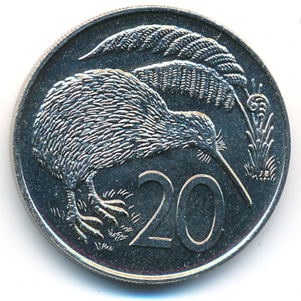 Новая Зеландия, 20 центов (1980 г.)