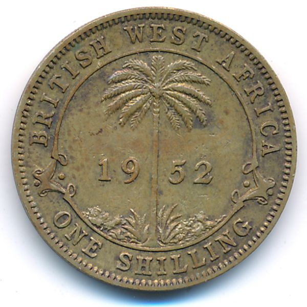 Британская Западная Африка, 1 шиллинг (1952 г.)