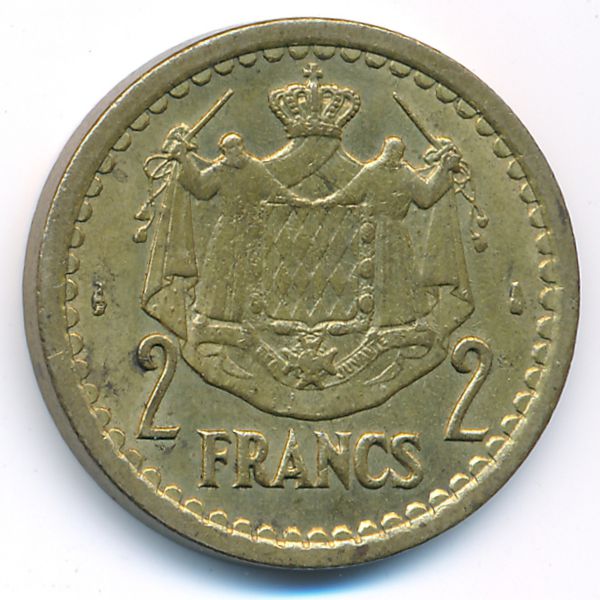 Монако, 2 франка (1945 г.)