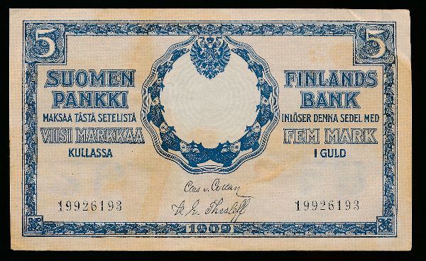 Финляндия, 5 марок (1909 г.)