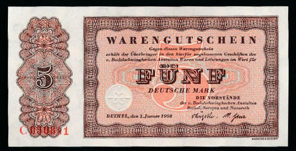 ФРГ, 5 марок (1958 г.)