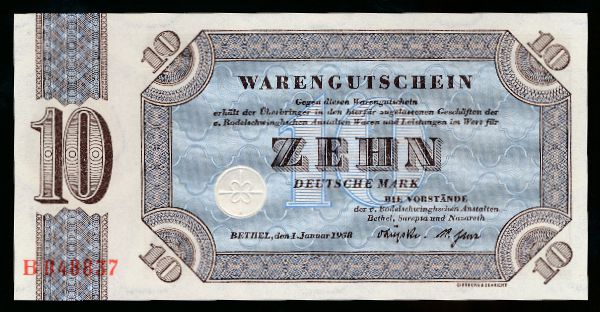 ФРГ, 10 марок (1958 г.)