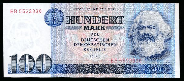 ГДР, 100 марок (1975 г.)