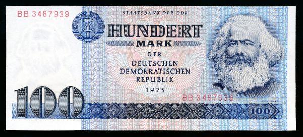 ГДР, 100 марок (1975 г.)