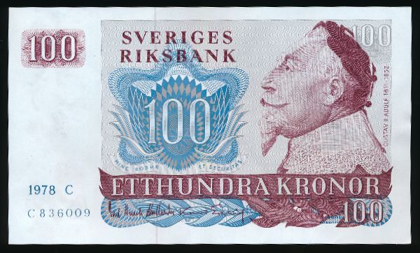 Швеция, 100 крон (1978 г.)