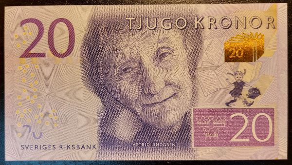 Швеция, 20 крон (2015 г.)